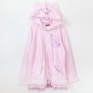 Gloomy Bear Pink and Purple Lace Trimmed Hooded Hoodie Cloak ONE SIZE FITS MOST